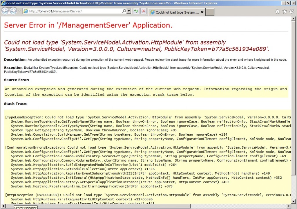 AppSense Management Server URL Error