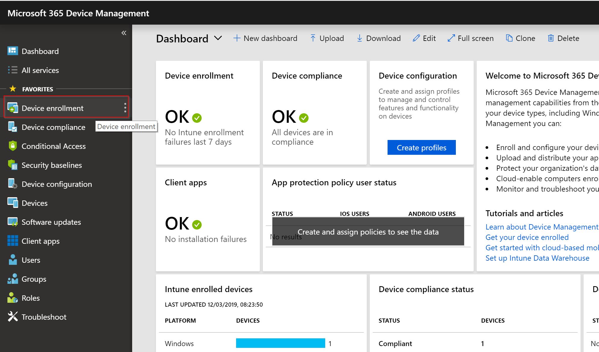 Configure Managed Google Play for Intune